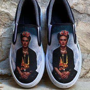 WOMEN'S PRINTED CANVAS SNEAKERS "FRIDA KAH…